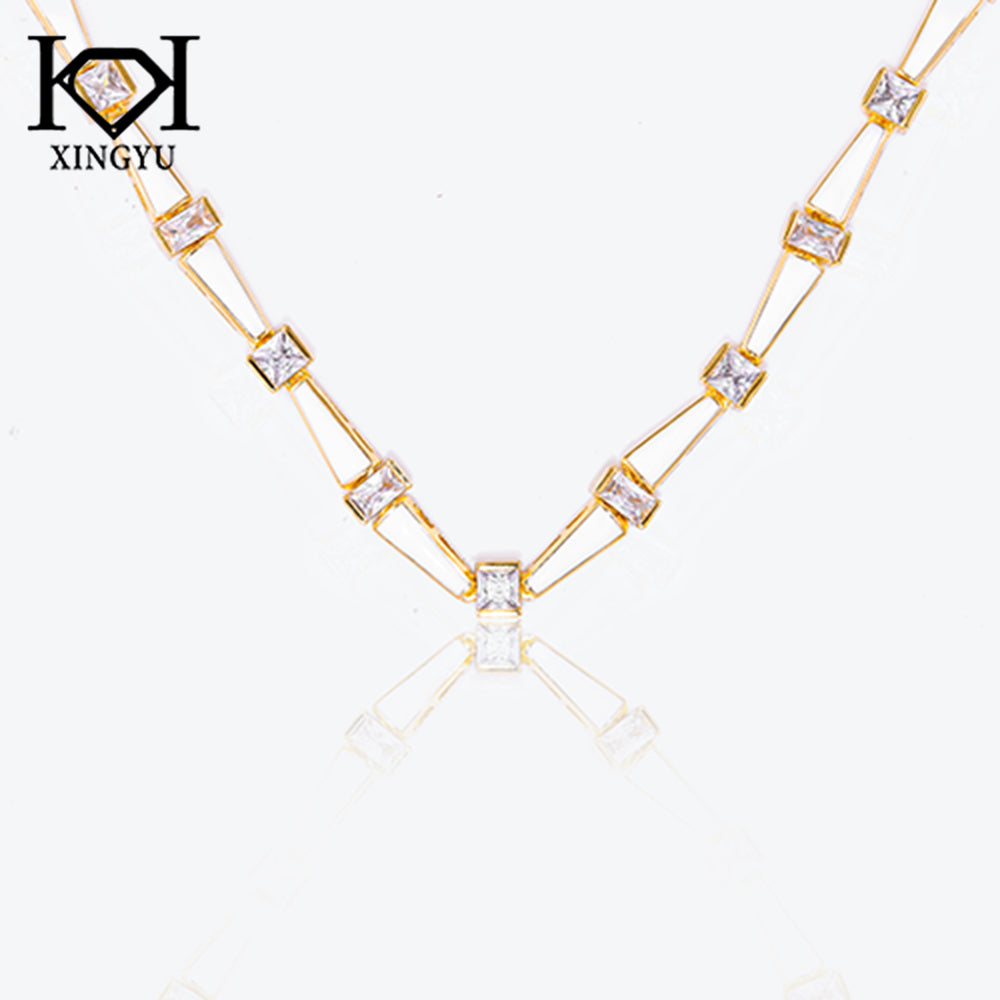 Colar Riviera Mix Esmaltado dourado DCG1066