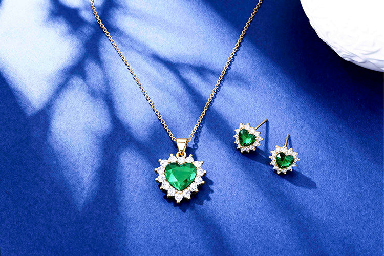 Conjunto Coracao Lapidado DCG0876