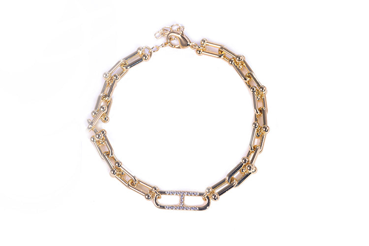 Pulseira inspiracao elos lisos DCG0438