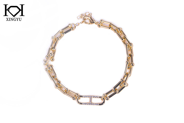 Pulseira inspiracao elos lisos DCG0438