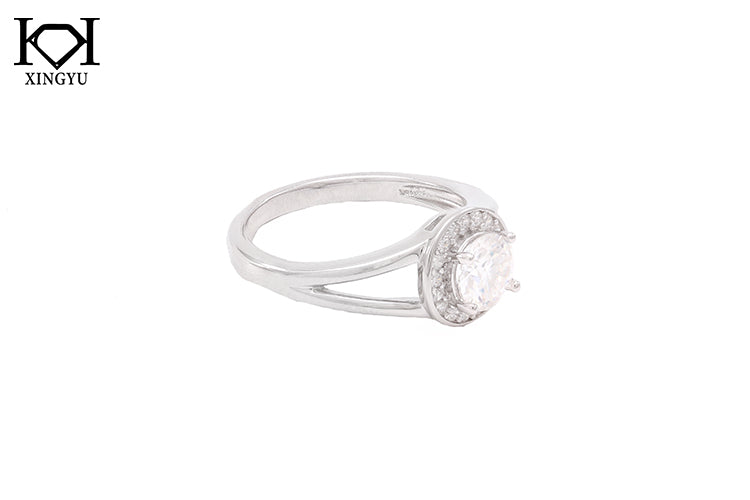Anel prata 925 e Moissanite krs09459