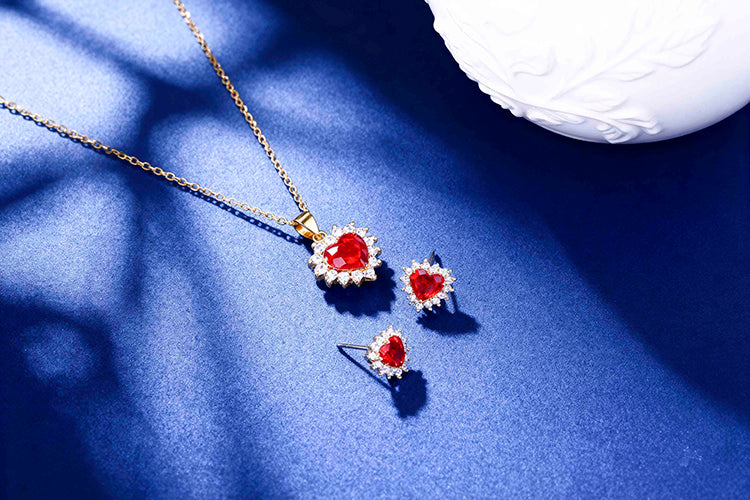 Conjunto Coracao Lapidado DCG0876