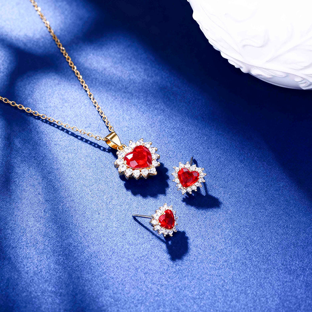 Conjunto Coracao Lapidado DCG0876