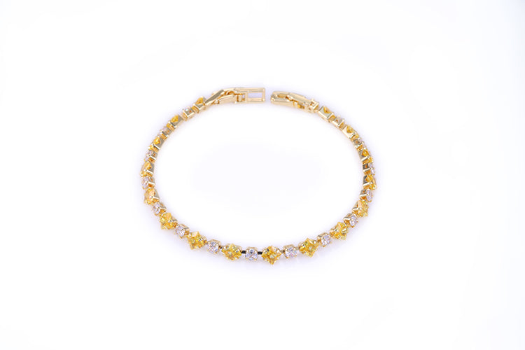 Pulseira Riviera Fancy Yellow e Esmeralda DCG0645