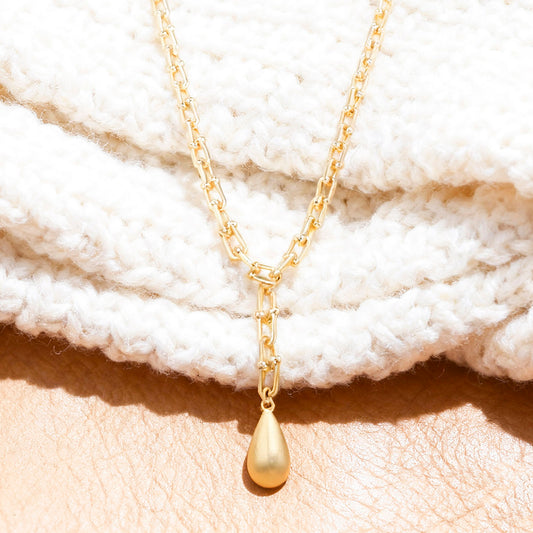 Colar Inspiracao e Gota lisa DCG0885