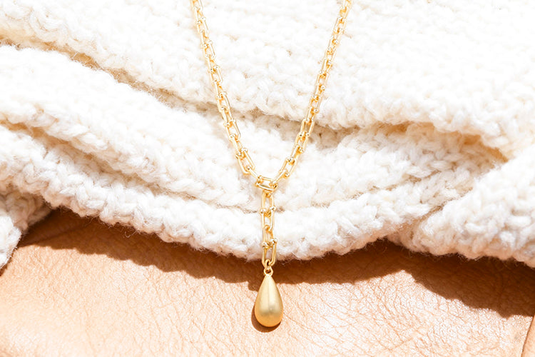 Colar Inspiracao e Gota lisa DCG0885