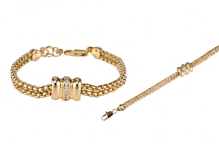Pulseira Riveira Com Pingente Central DCG1646