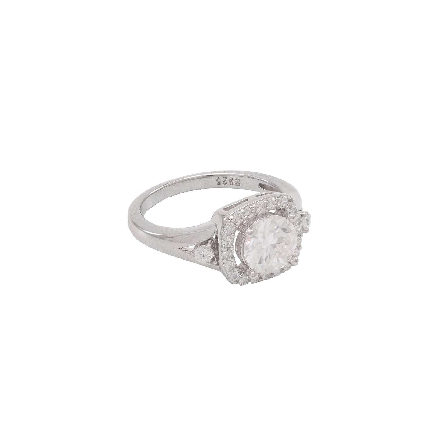 Anel Luxo sublime Prata 925 e Moissanite KRS09494