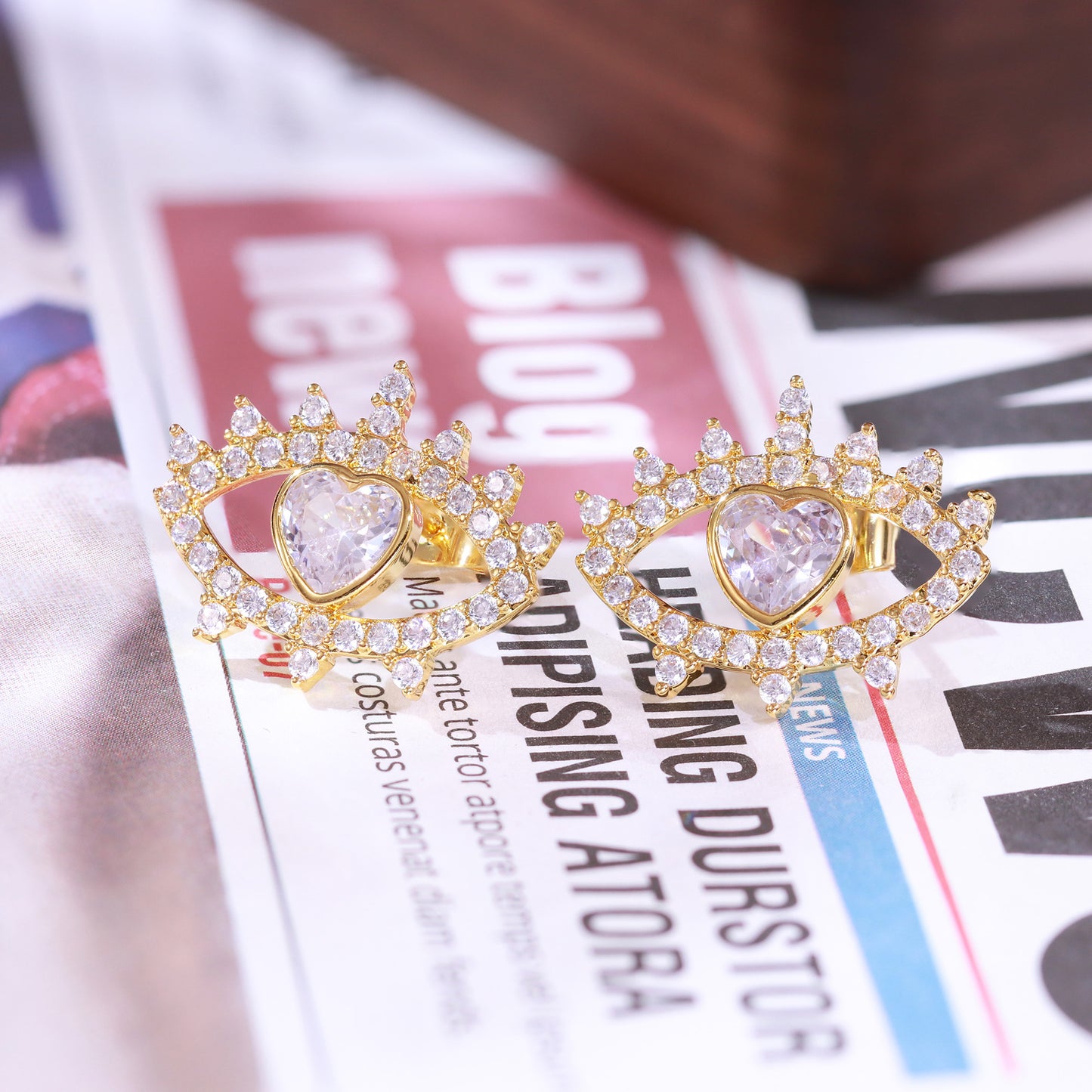 Brincos Olhar Coração - XYS101358