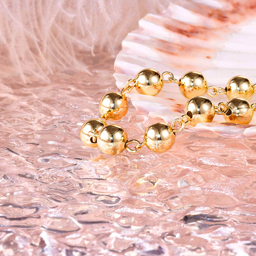 Colar esferas lisas 60 cm DCG0455