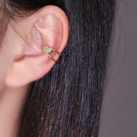 Brinco piercing  Fake Coração - XYE104797