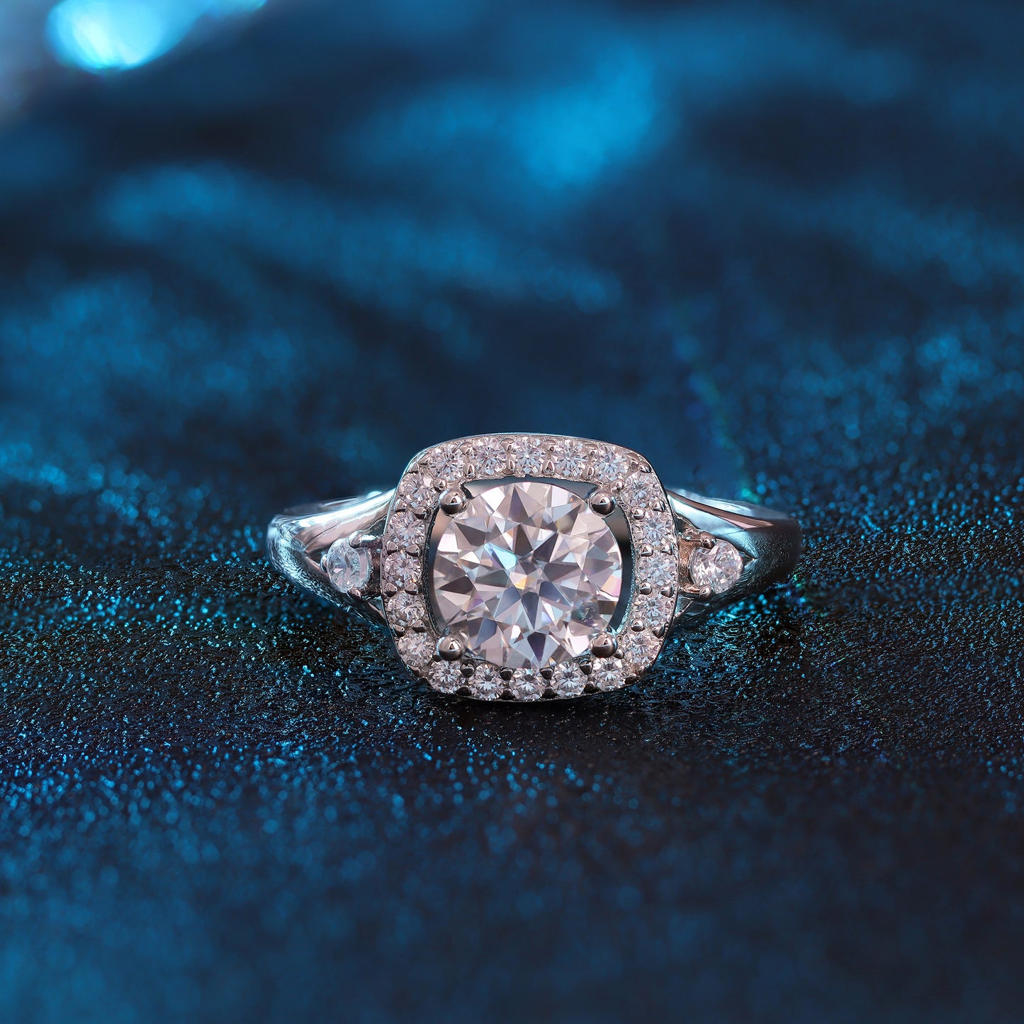 Anel prata 925 e Moissanite krs09459