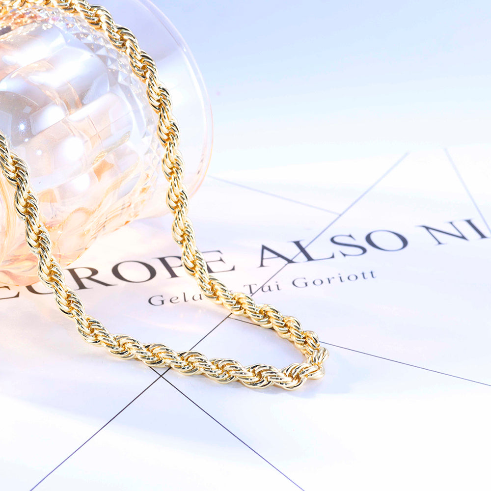 Colar cordao baiano 60cm 6mm DCG0754
