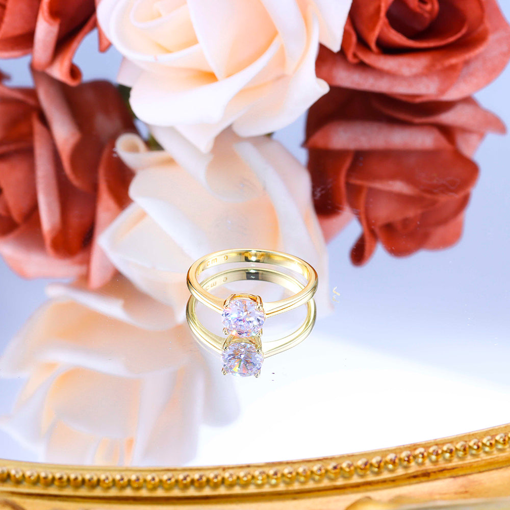 Anel solitario puro luxo DCG0765