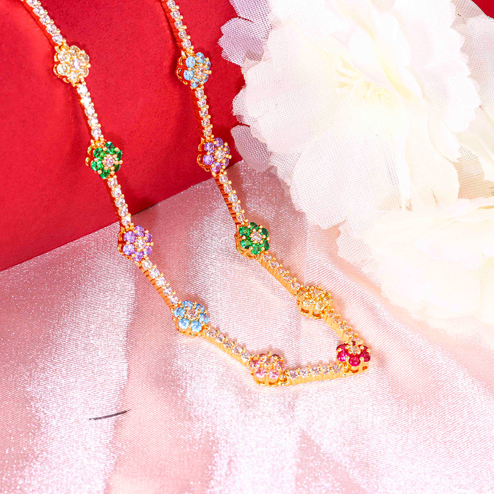 Colar Riviera Flowers XYN101675