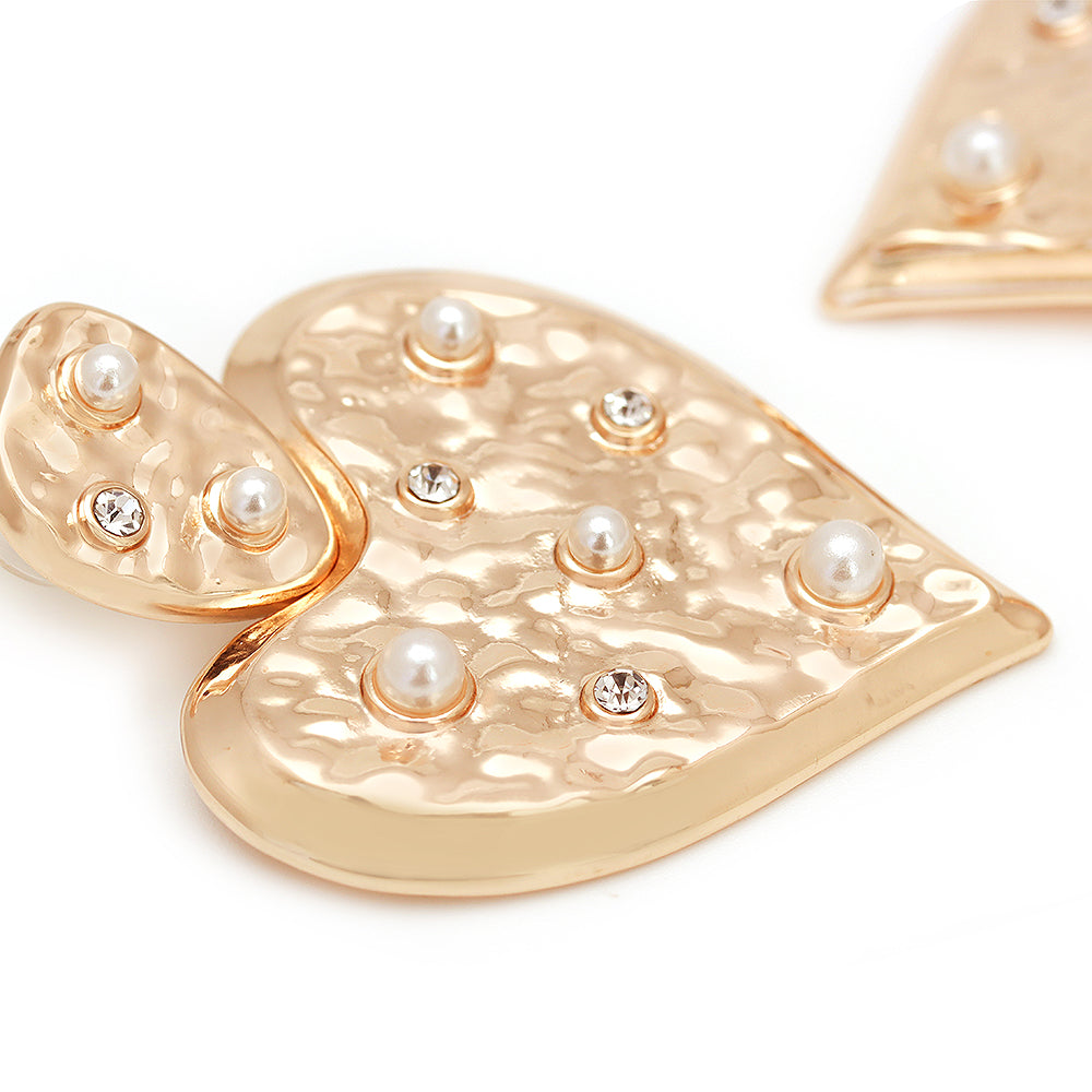 Brincos coracoes Brilhantes  ACG1001