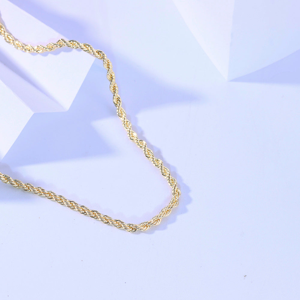 Colar Cordao baiano 3mm 45 cm DCG0652
