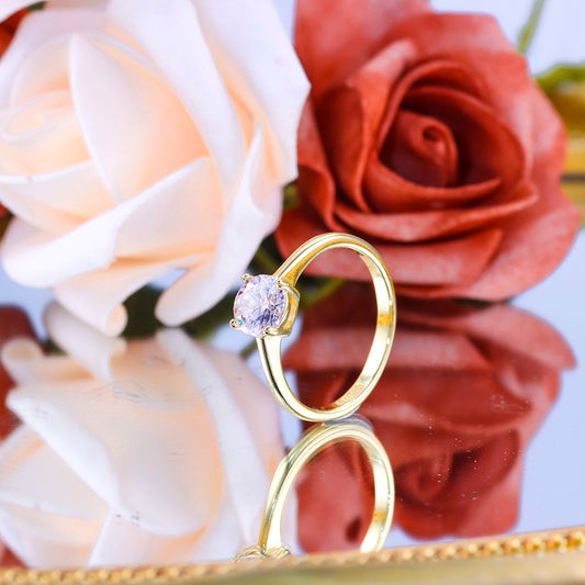 Anel solitario puro luxo DCG0765