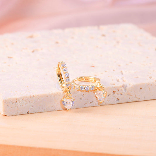 Brincos Argolinha coracao DCG0593