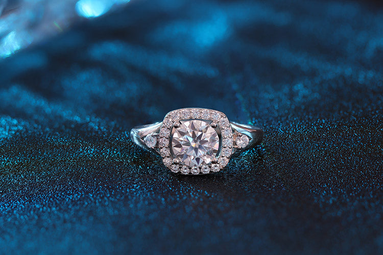 Anel prata 925 e Moissanite krs09459