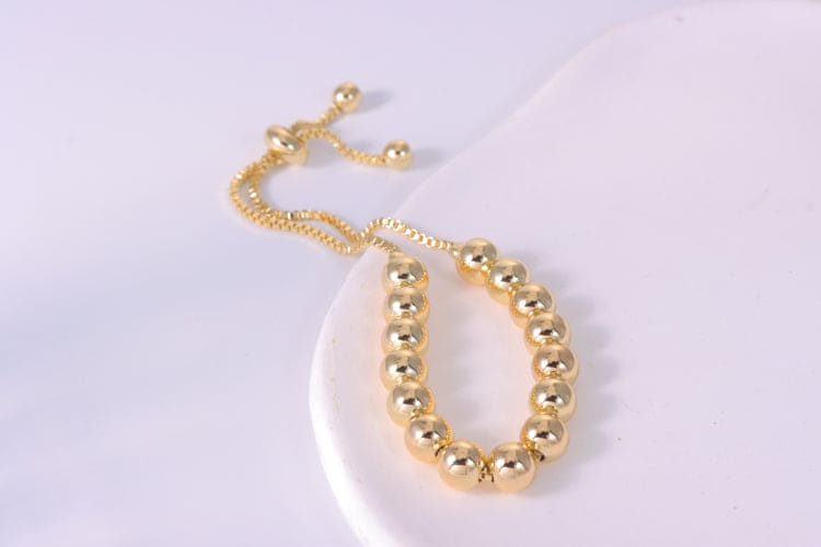 Pulseira Ajustavel Esferas Lisas DCG0145
