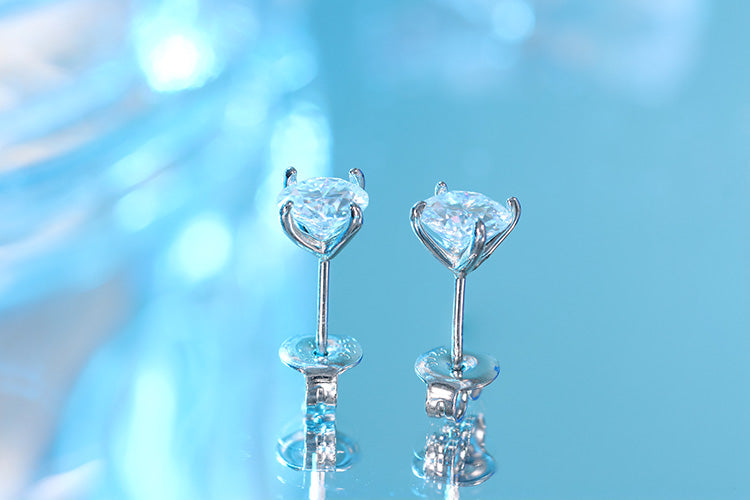 Brincos ponto de luz  Prata 925 e Moissanite XYE104917