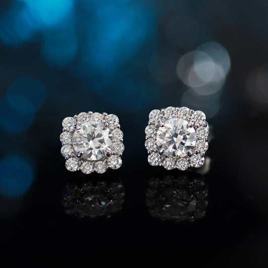 Brinco Pontos de Luz Moissanite de Prata 925  XYE104858