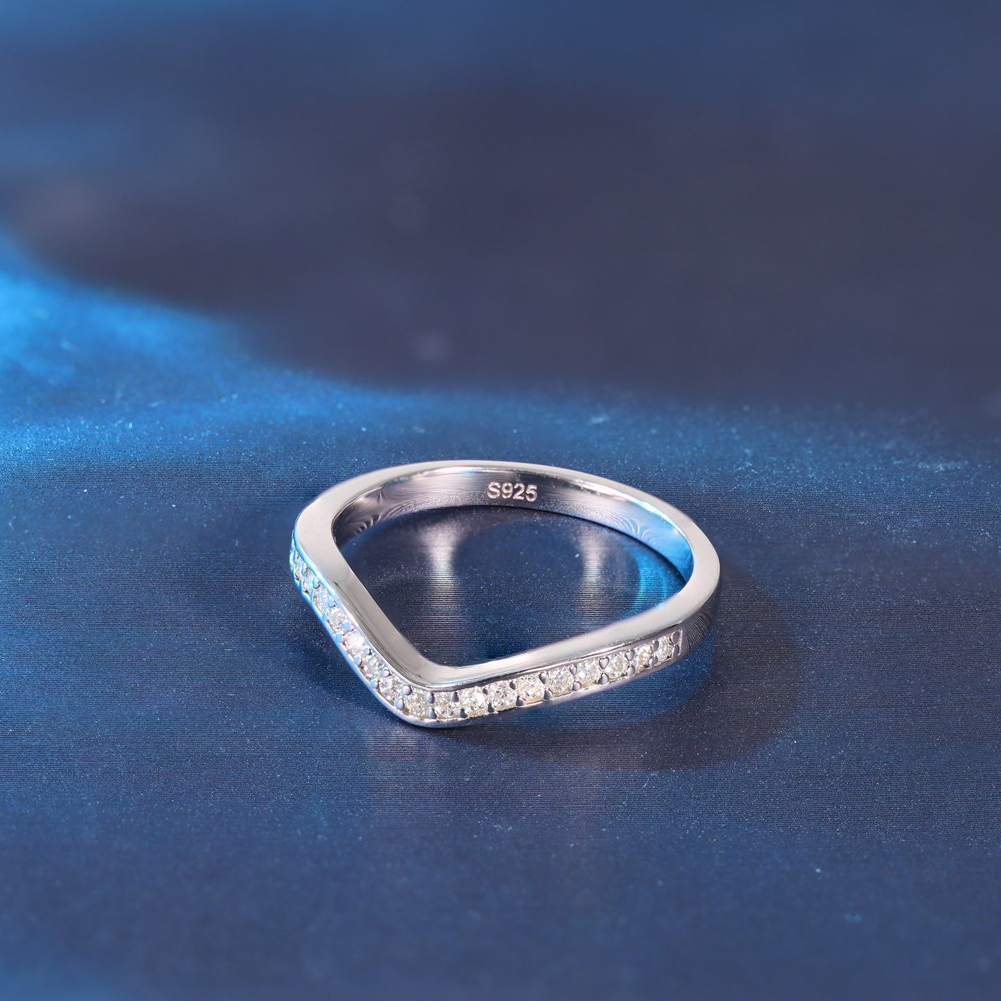 Anel Realeza Prata 925 e Moissanite XYR101496