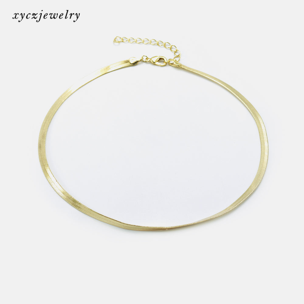 Pulseira Fita XYN100722-3 chain 蛇骨链  18+5cm