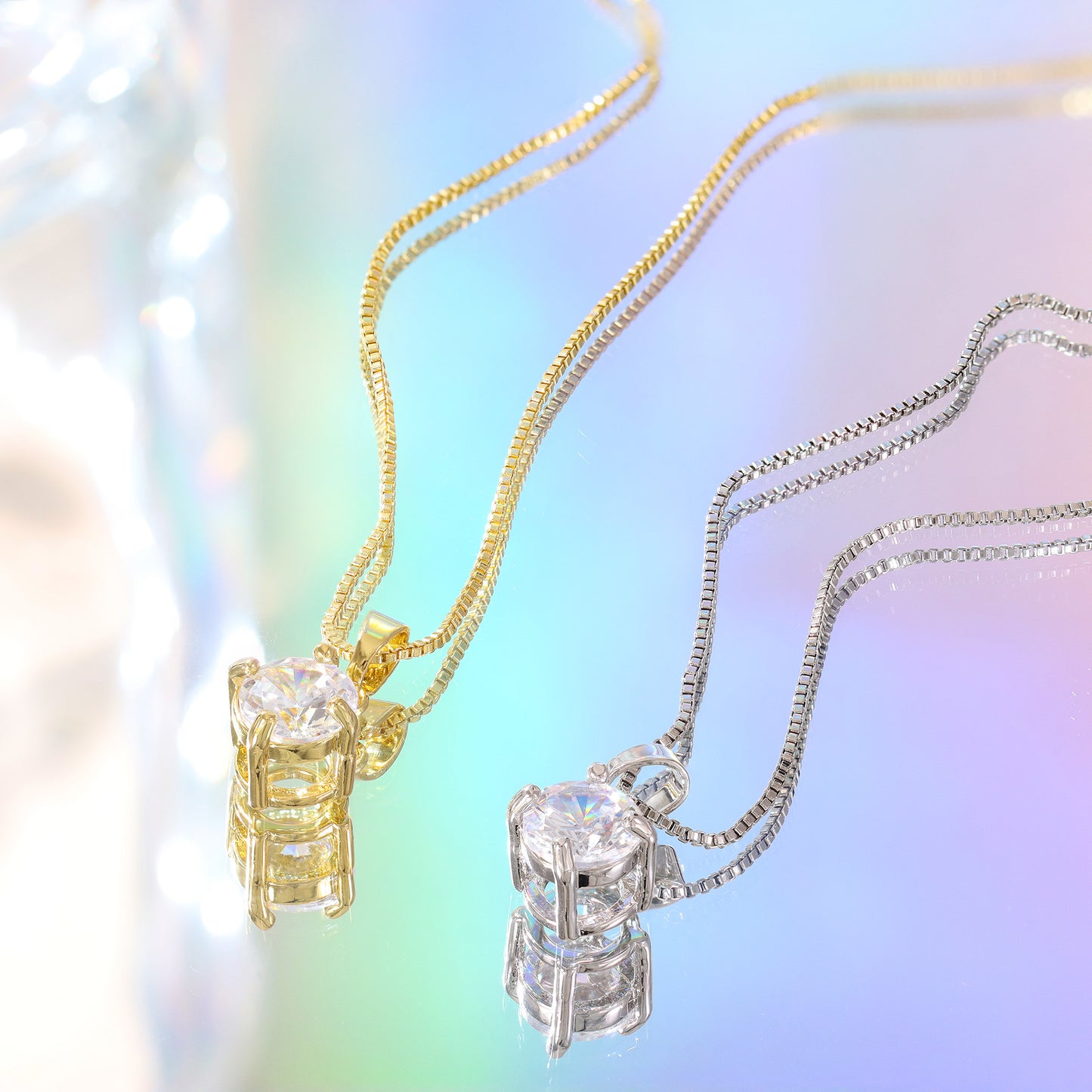 Colar ponto de luz solitario XYP101897