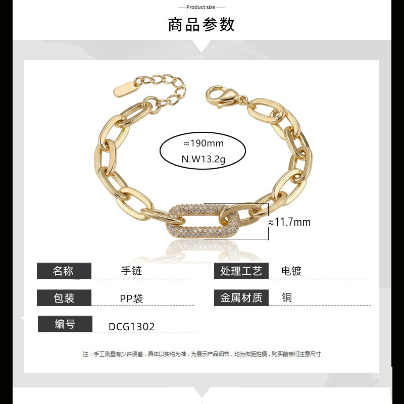 Pulseira Inspiracao cravejada DCG1302