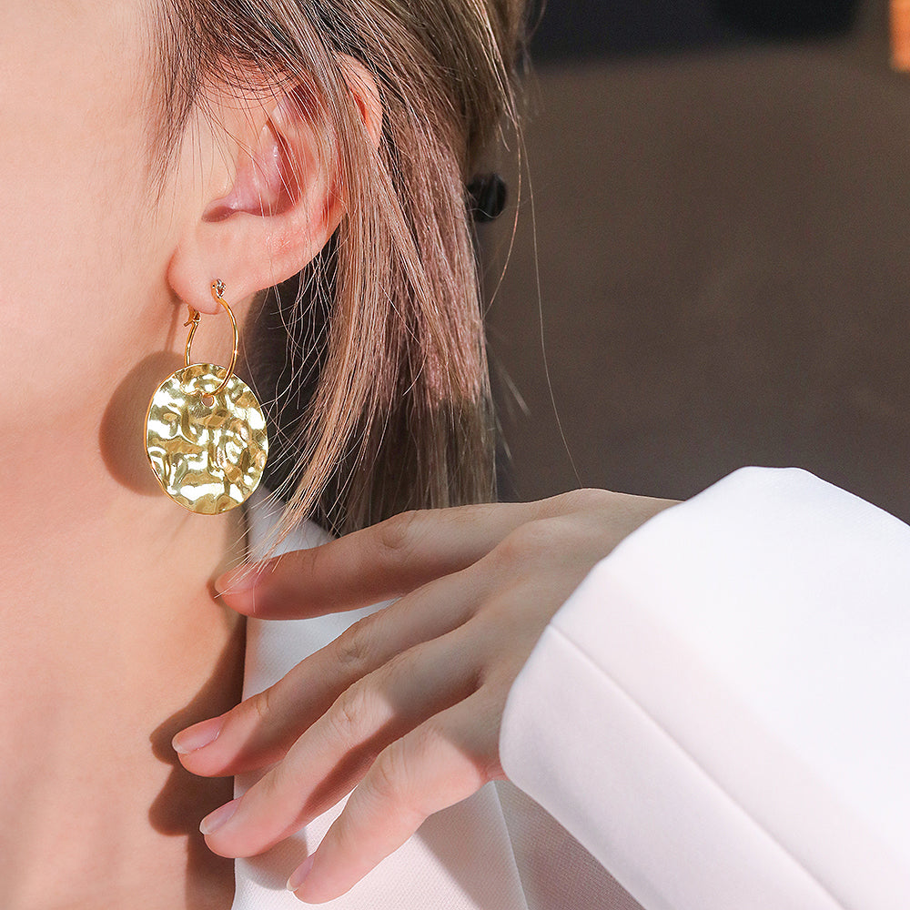 Brincos Circulo Organico - ACG1005