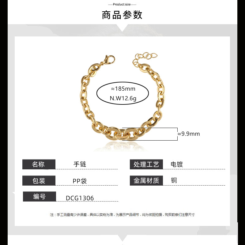 Pulseira elos luxo incrivel DCG1306