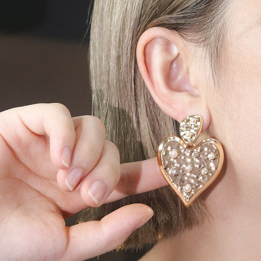 Brincos coracoes Brilhantes  ACG1001