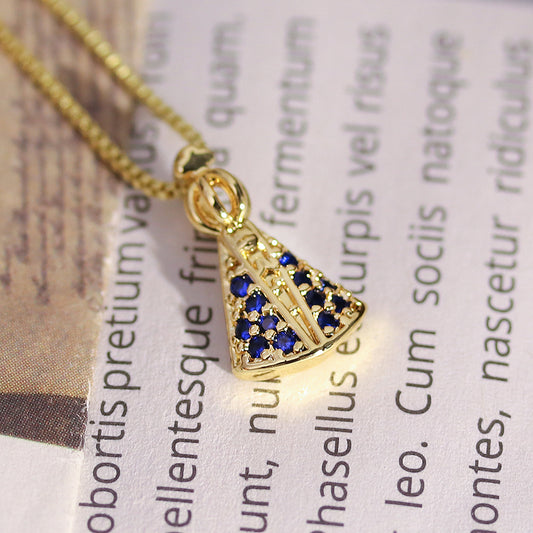 Colar nossa Senhora Aparecida Cravejada- XYP101830