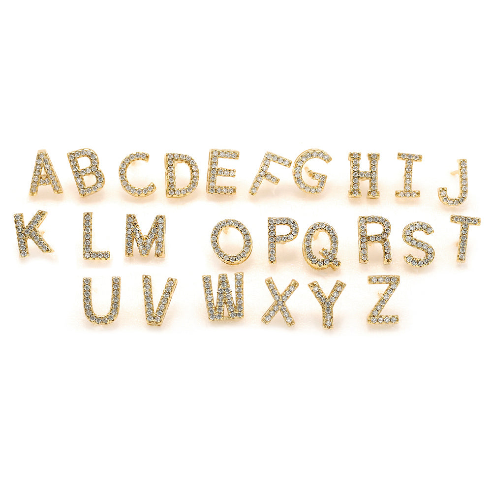 XYPJ100457 letter Stud Earrings