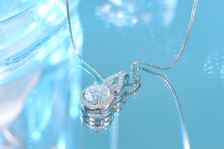 Colar Prata 925 e moissanite XYN101355