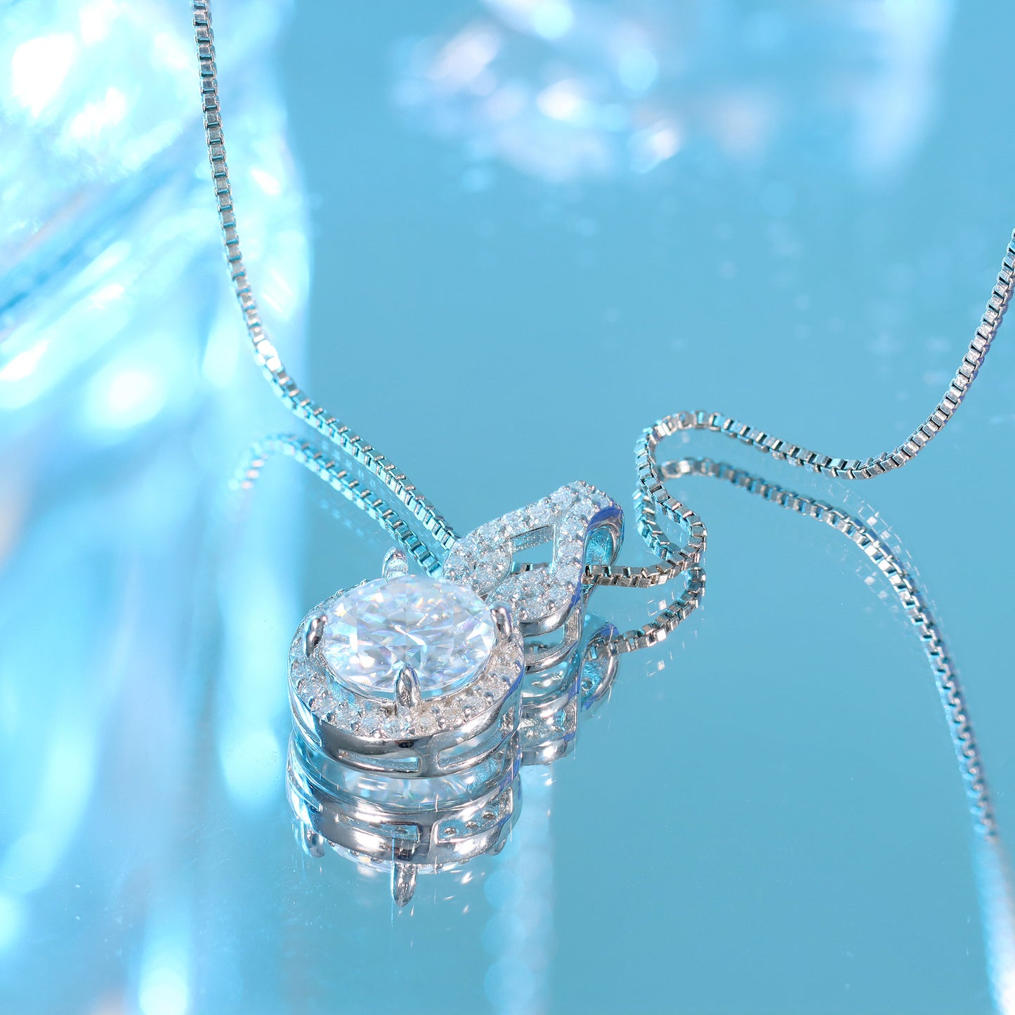Colar Prata 925 e moissanite XYN101355
