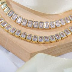 Colar cristal Cravação Inglesa  45cm  XYS101211