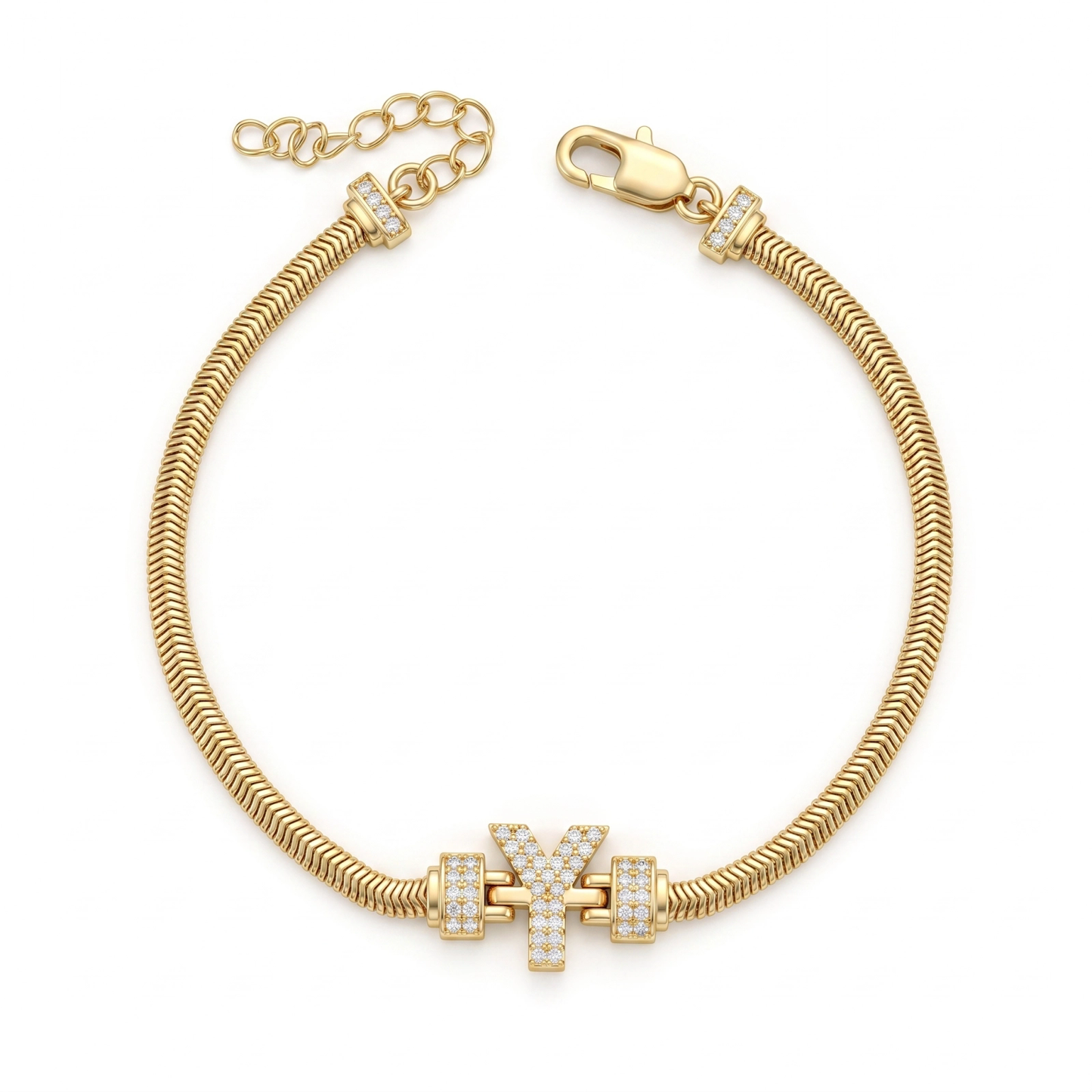 Pulseira Estilo Italiana Letra Y DCG1933