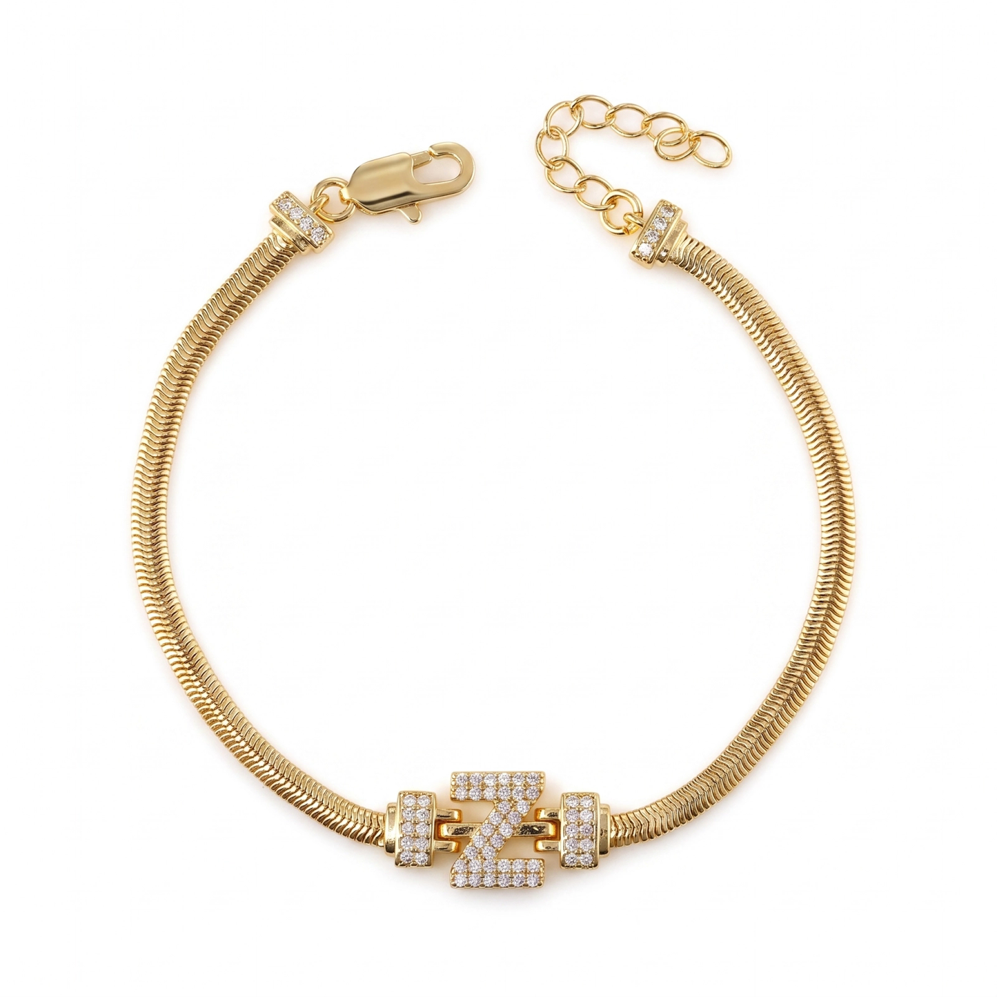Pulseira Estilo Italiana Letra Z DCG1933