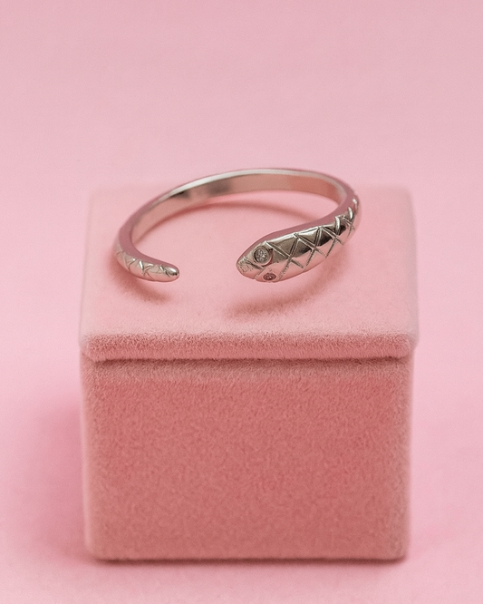 Anel Regulável Serpente - Prata 925 DCG0360