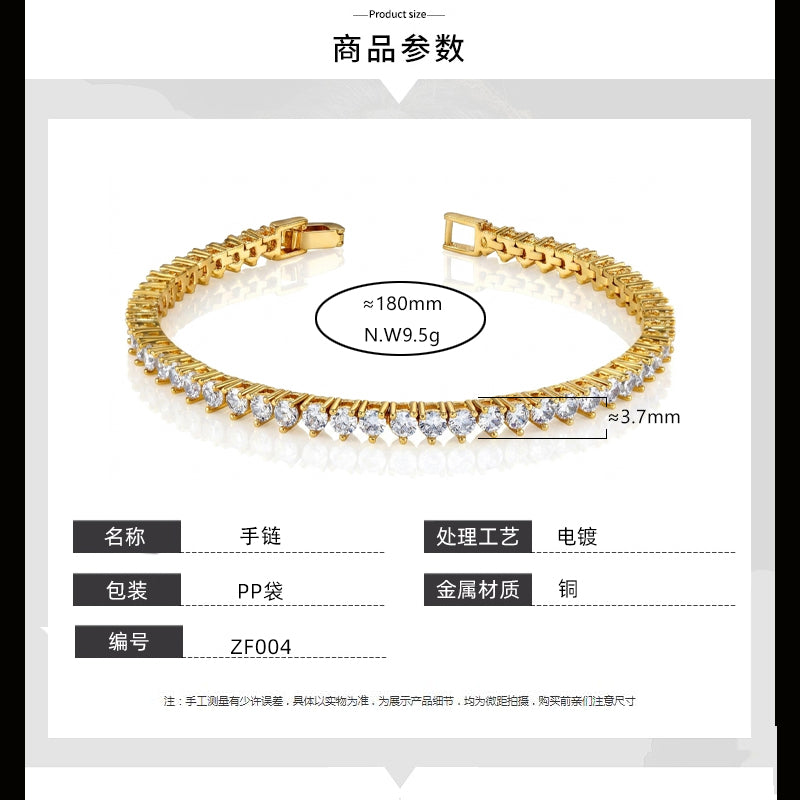 Pulseira 3mm 18cm ZF004