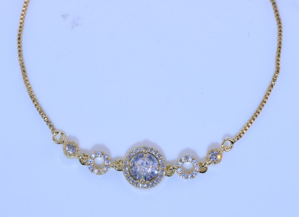 Pulseira Formas Redondas cravejadas DCG0856