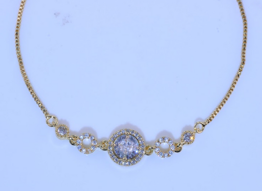 Pulseira Formas Redondas cravejadas DCG0856