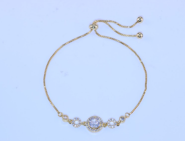 Pulseira Formas Redondas cravejadas DCG0856