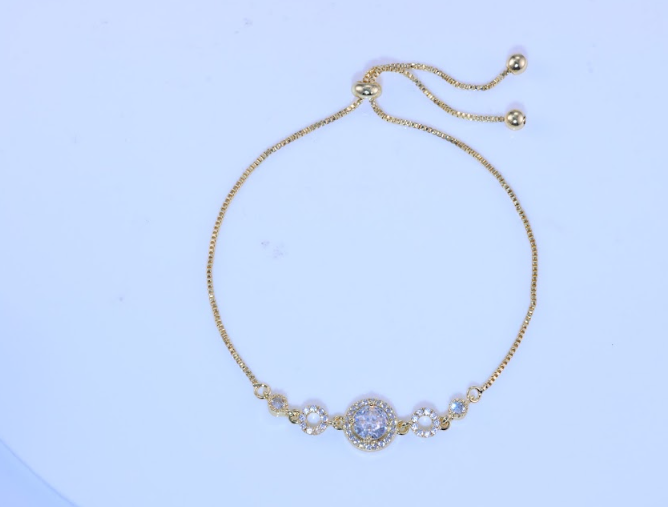 Pulseira Formas Redondas cravejadas DCG0856