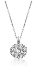 Colar prata 925  Moissanite Super Luxo MSD.300