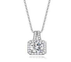 Colar Luxuoso Prata 925 Moissanite MSD.026