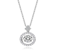Colar Sonho Prata 925 Moissanite MSD.003